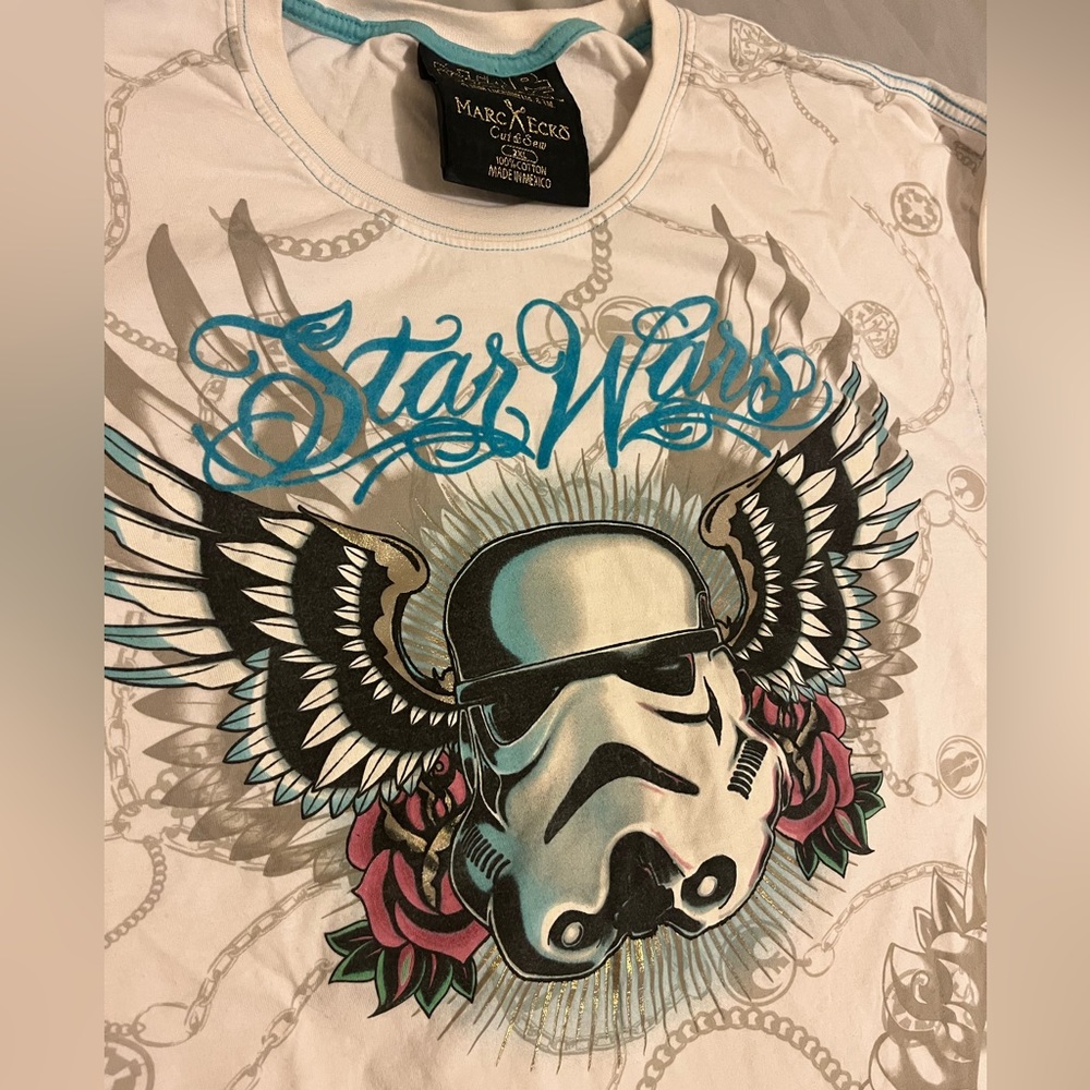 Vintage Y2K Star Wars Marc Ecko Cut and Sew Shirt Size XXL
